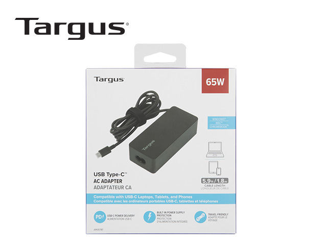 泰格斯 APA107AP 65W USB-C AC電源供應器 ★手機/平板/筆電皆可用 4